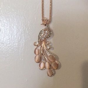 Betsy Johnson peacock necklace